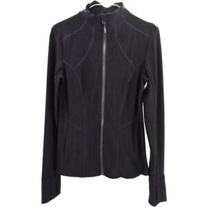 Mondetta Purple Zip Front Long Sleeve Jacket Womens S Activewear